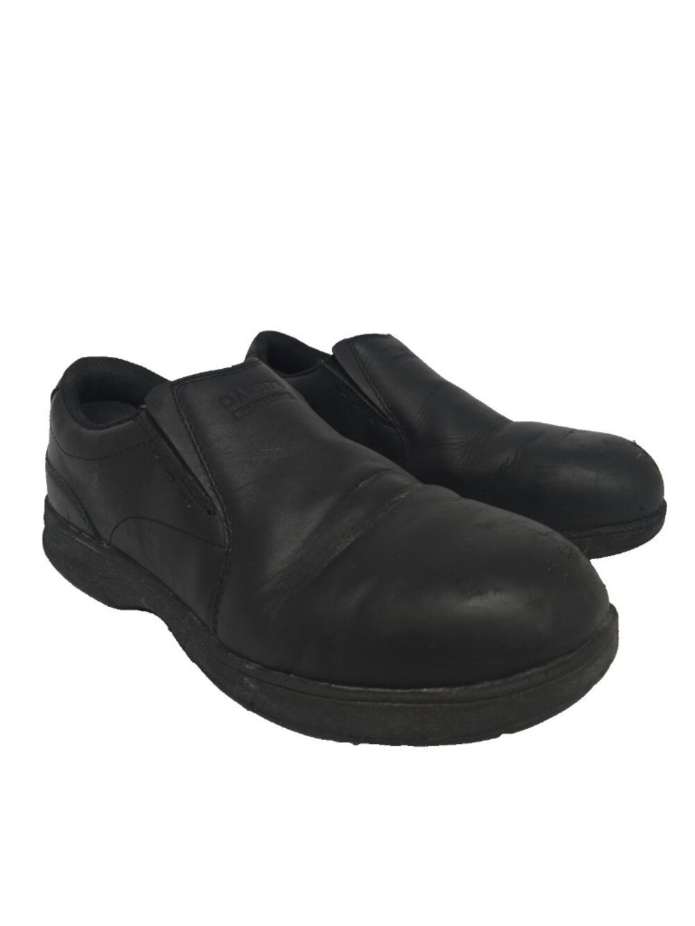 Dakota  Men's 3201 ESD Aluminum Toe Slip On Leather Safety Work Shoe Black 10M